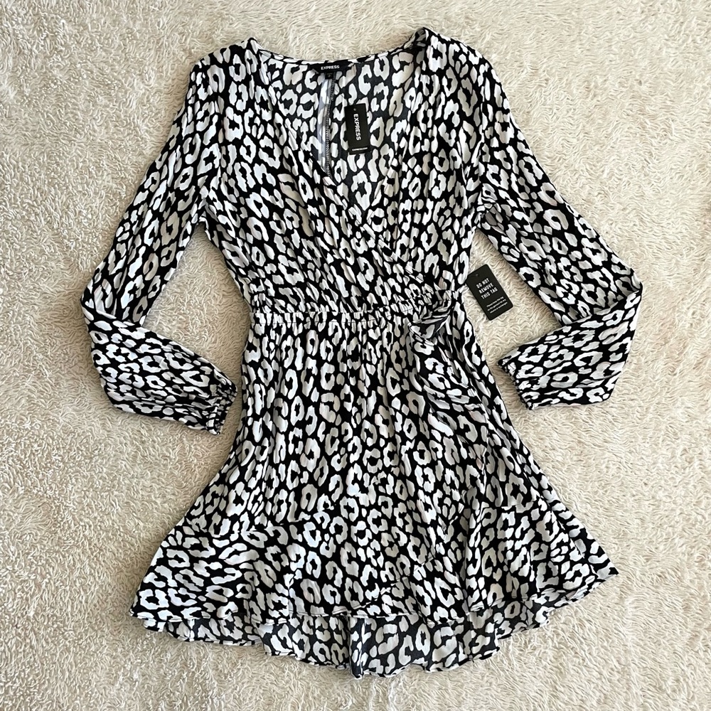 NWT Express Animal Print Dress